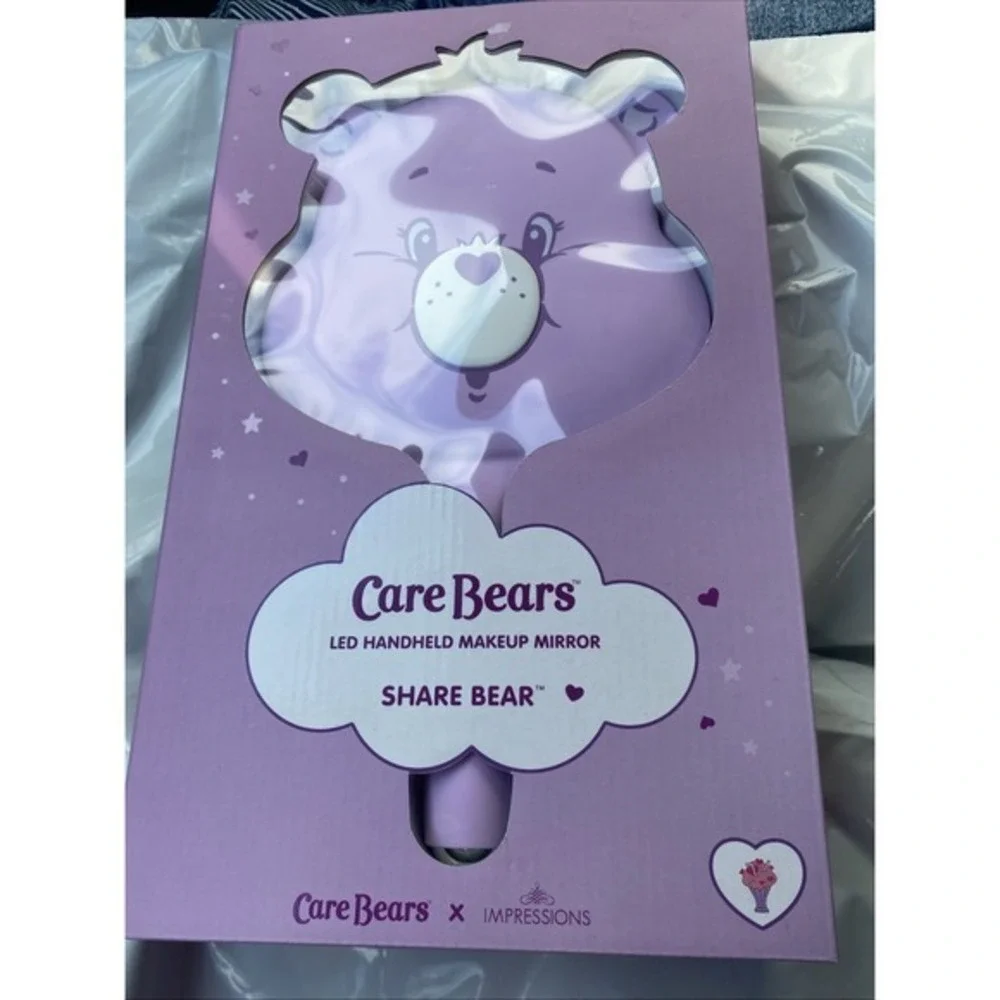 Care Bears Led Handheld Makeup Mirror, Share Bear‎ New! 3588